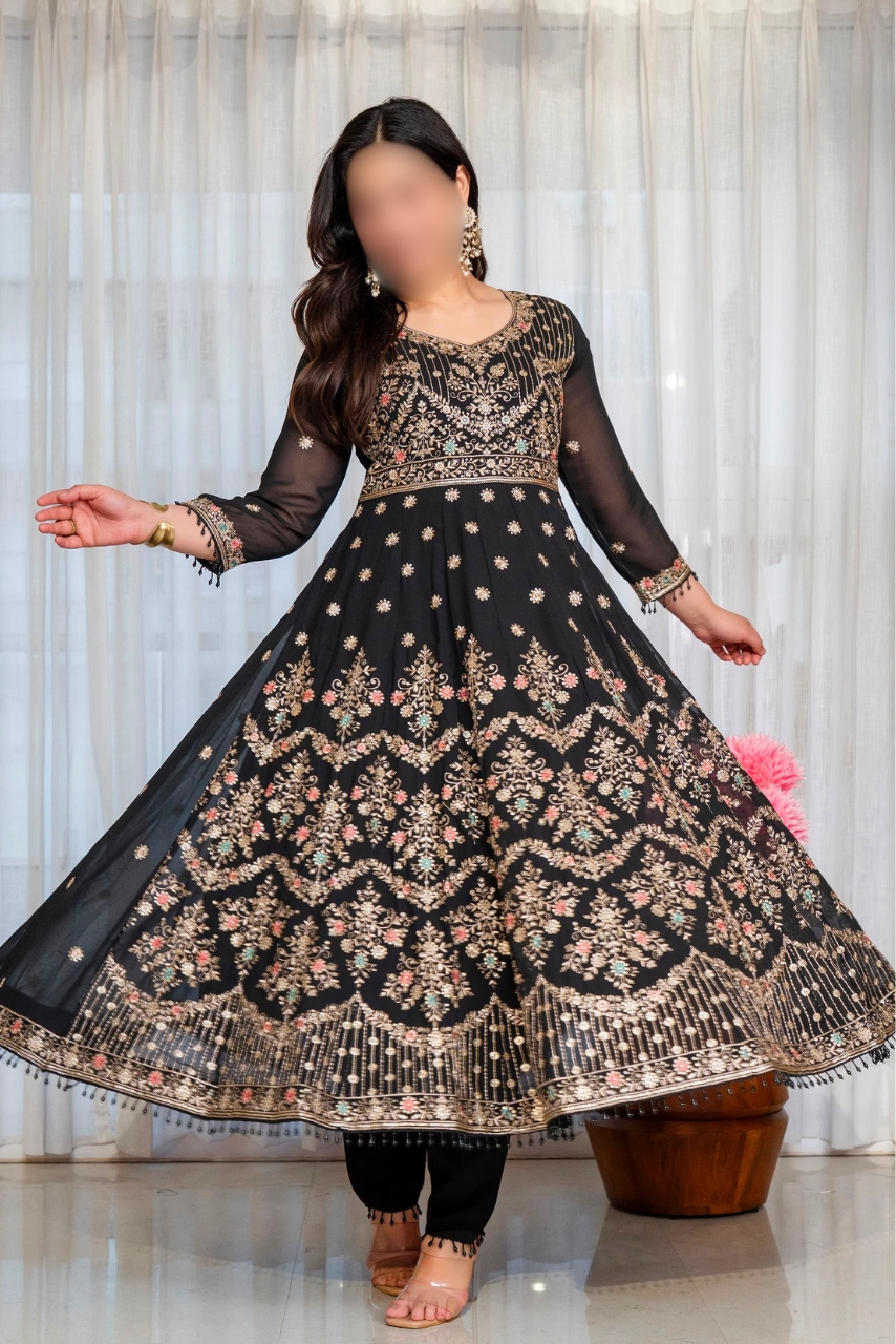 Anarkali Three-Piece Suit Set