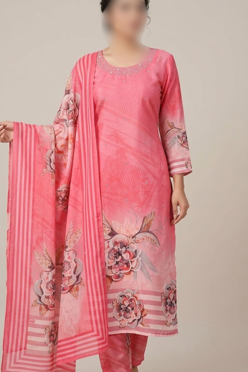 Kolkata Designer Kurti, Pant & Dupatta Set