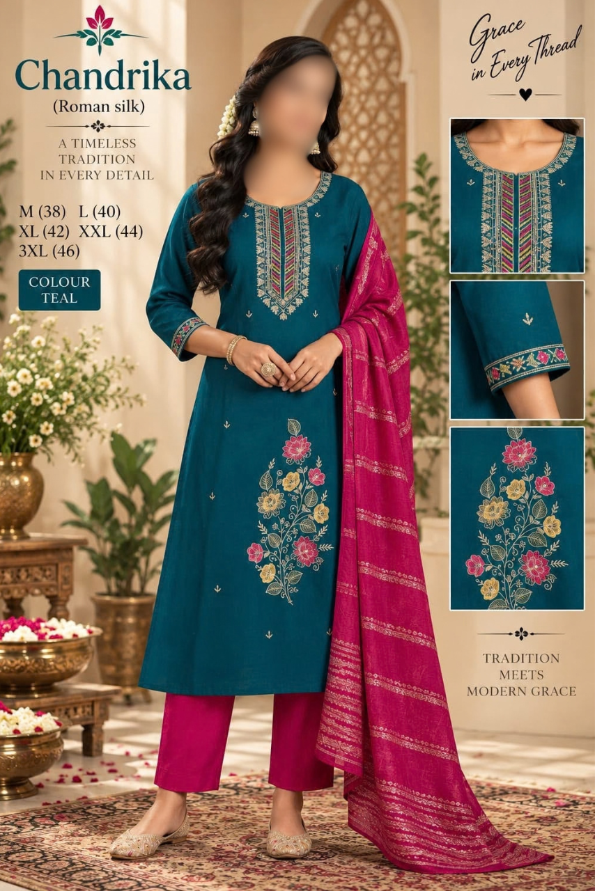 Chandrika 3-Piece Suit Set