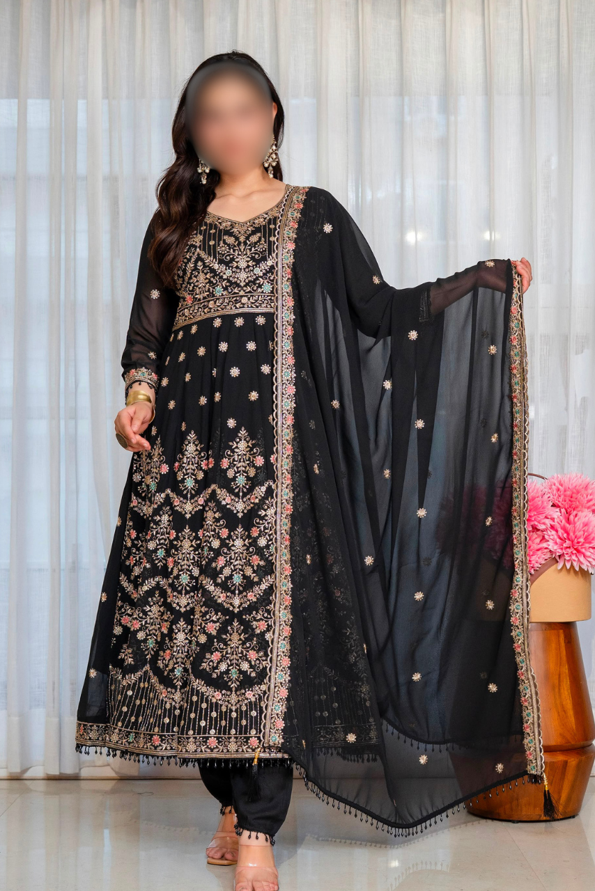 Anarkali Three-Piece Suit Set