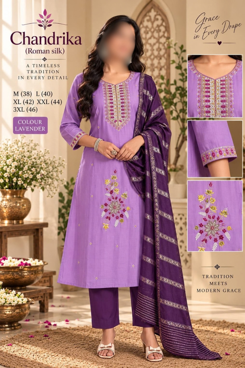 Chandrika 3-Piece Suit Set