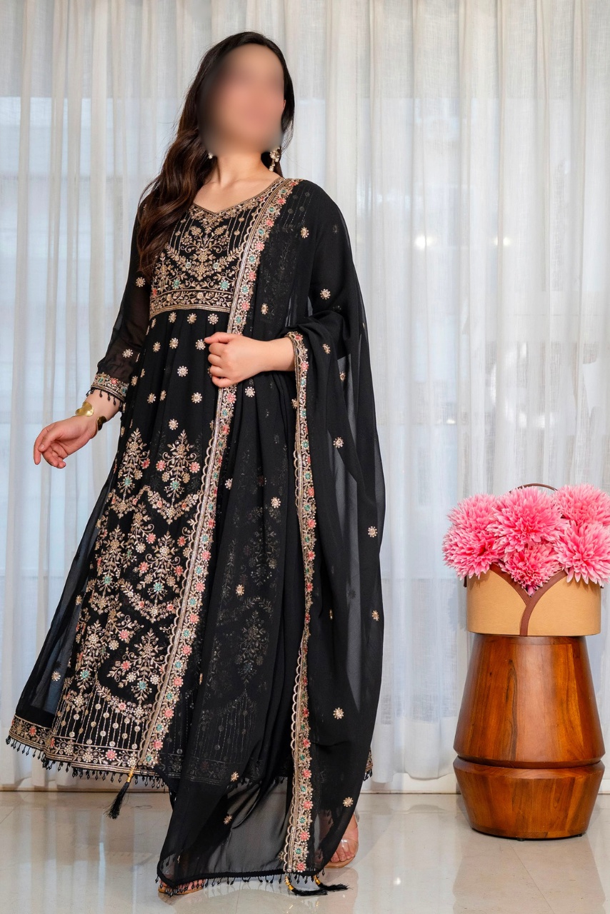 Anarkali Three-Piece Suit Set