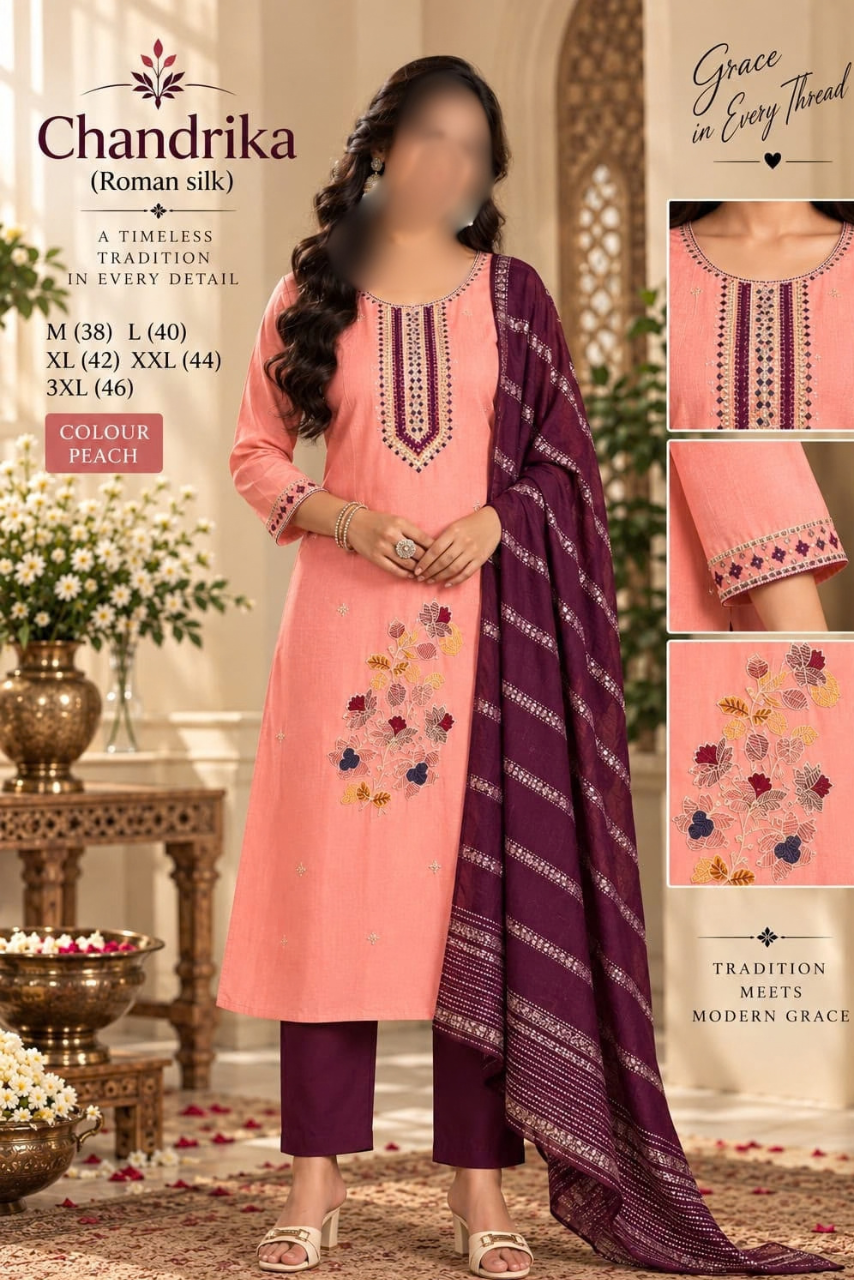 Chandrika 3-Piece Suit Set