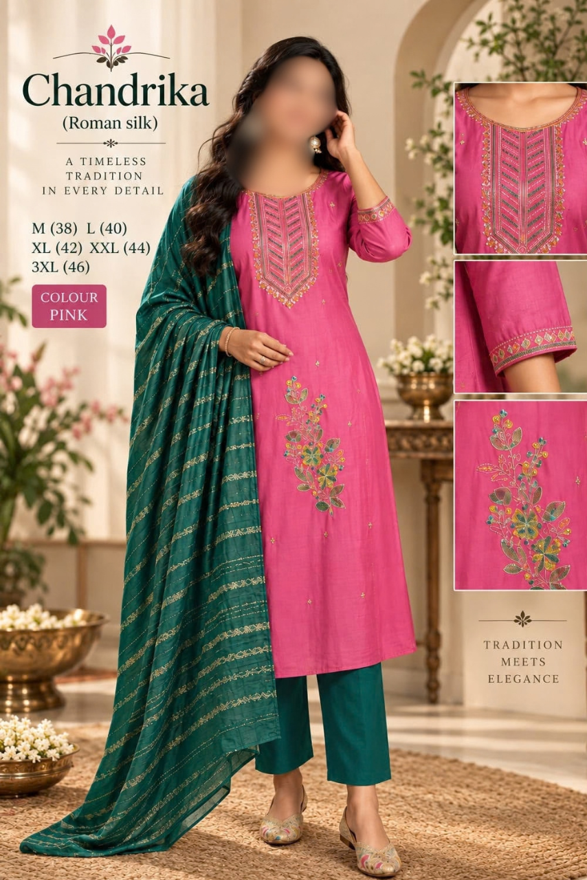 Chandrika 3-Piece Suit Set