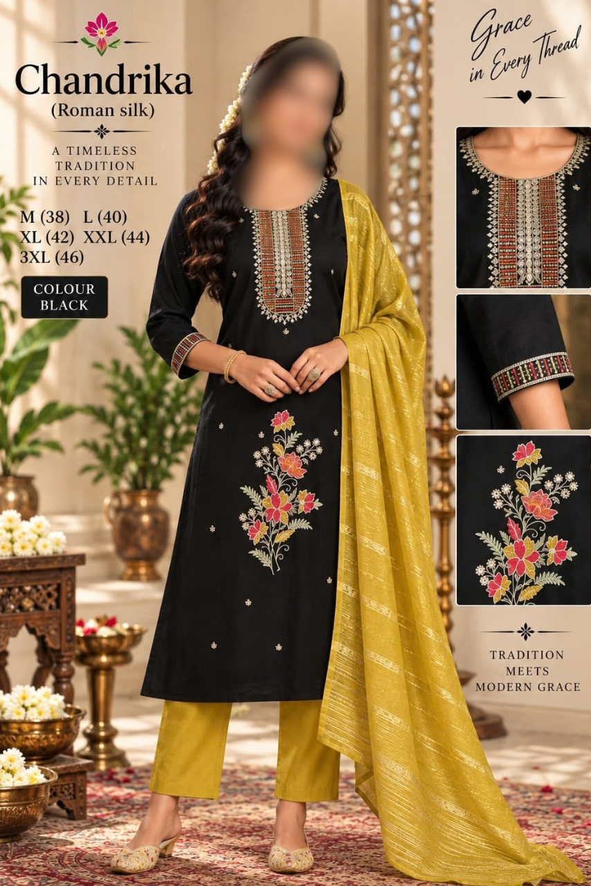 Chandrika 3-Piece Suit Set
