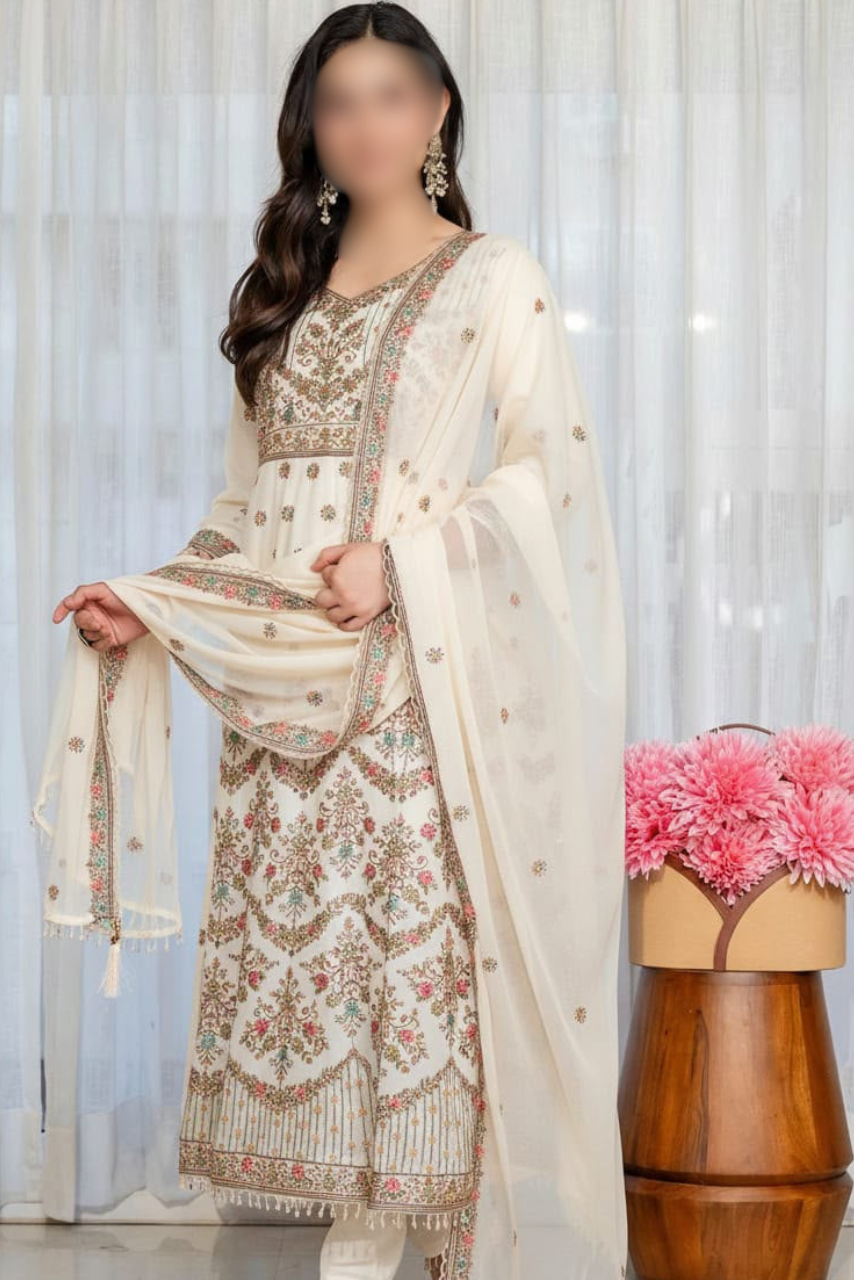 Anarkali Three-Piece Suit Set