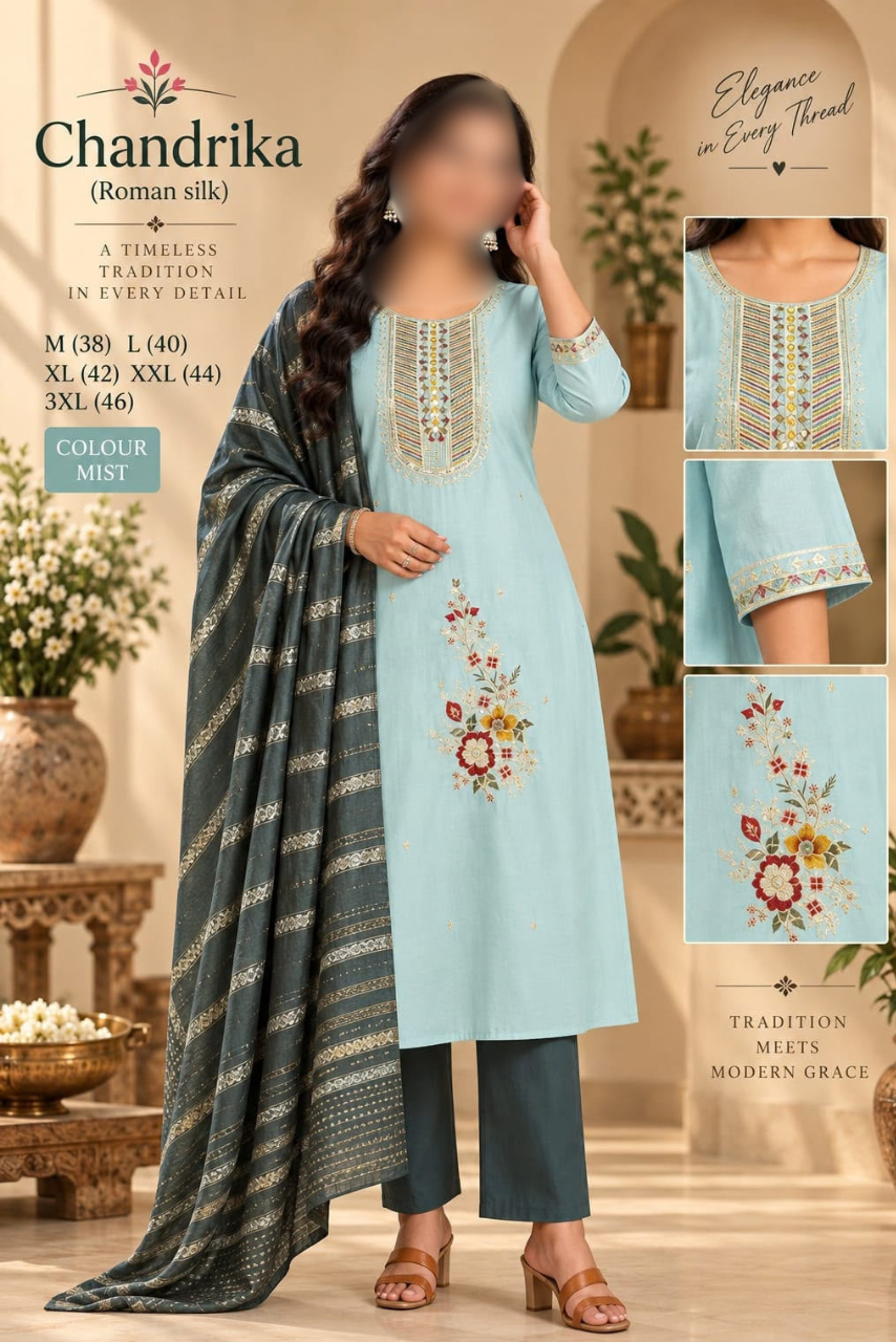 Chandrika 3-Piece Suit Set