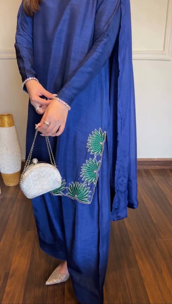 Designer Suit, Farshi & Dupatta Set
