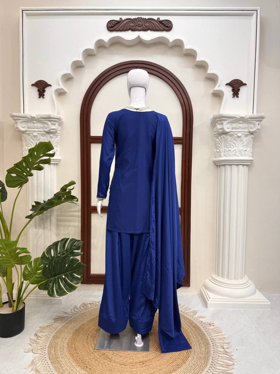 Designer Suit, Farshi & Dupatta Set