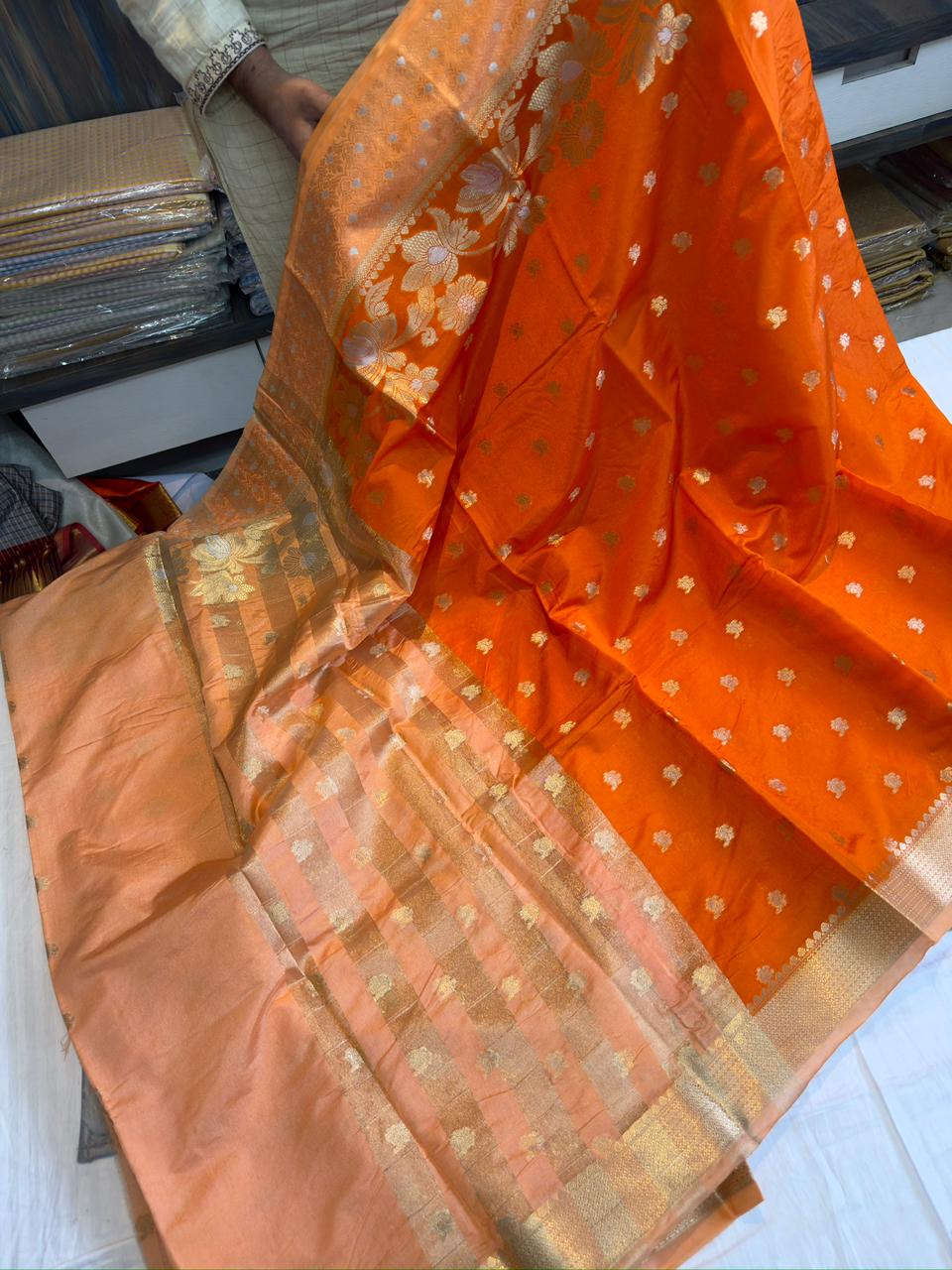 Banarasi Meenakari Soft Silk Saree