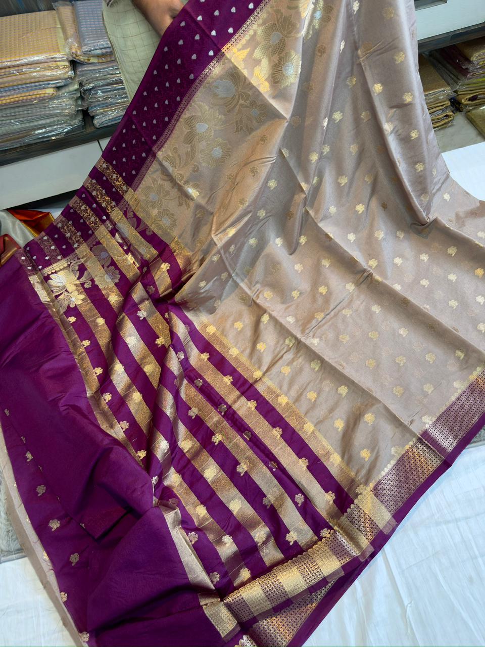 Banarasi Meenakari Soft Silk Saree