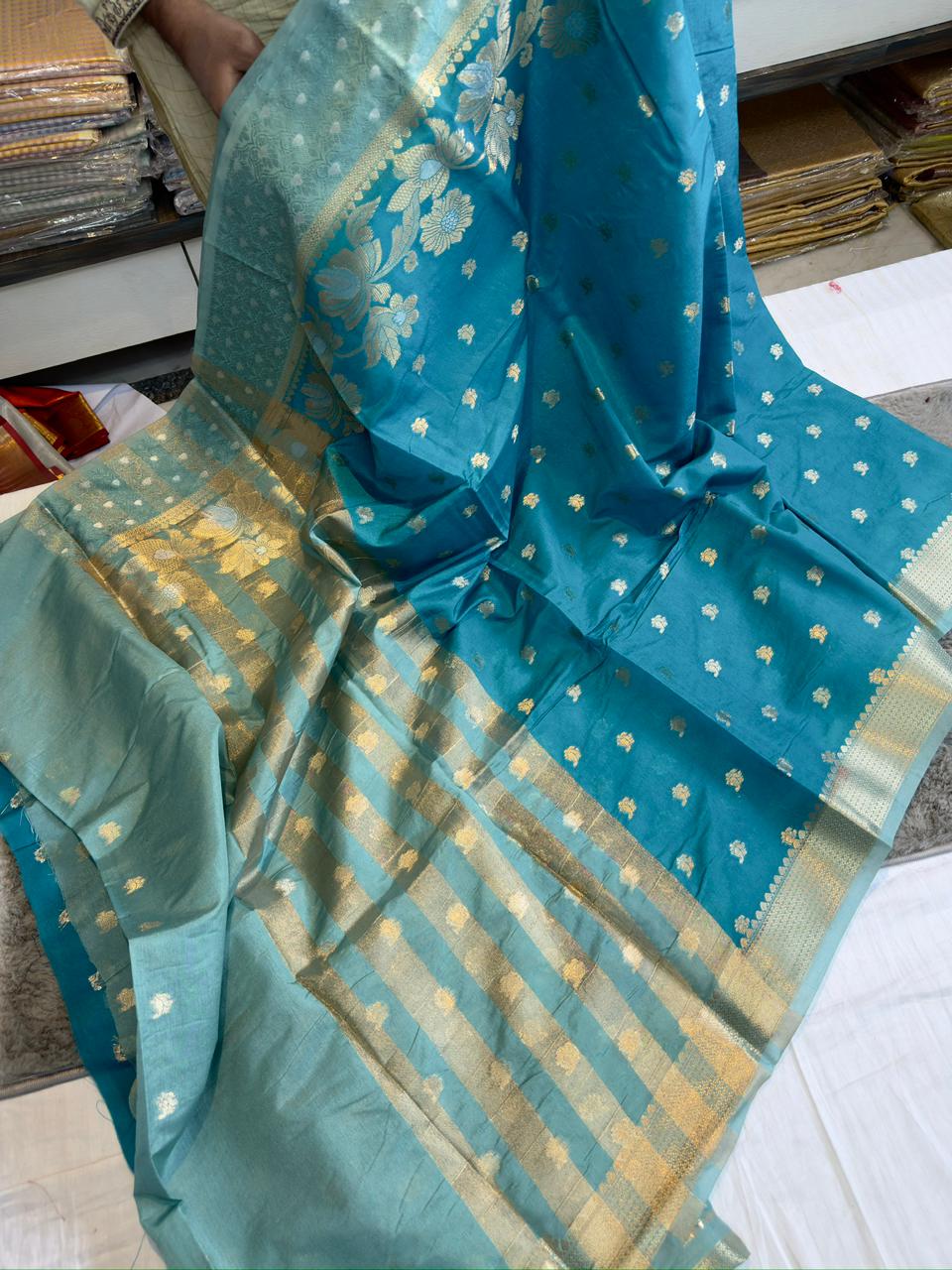 Banarasi Meenakari Soft Silk Saree