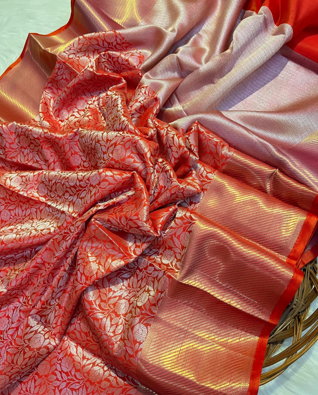 Banarasi Kanjivaram Tissue Zari Saree