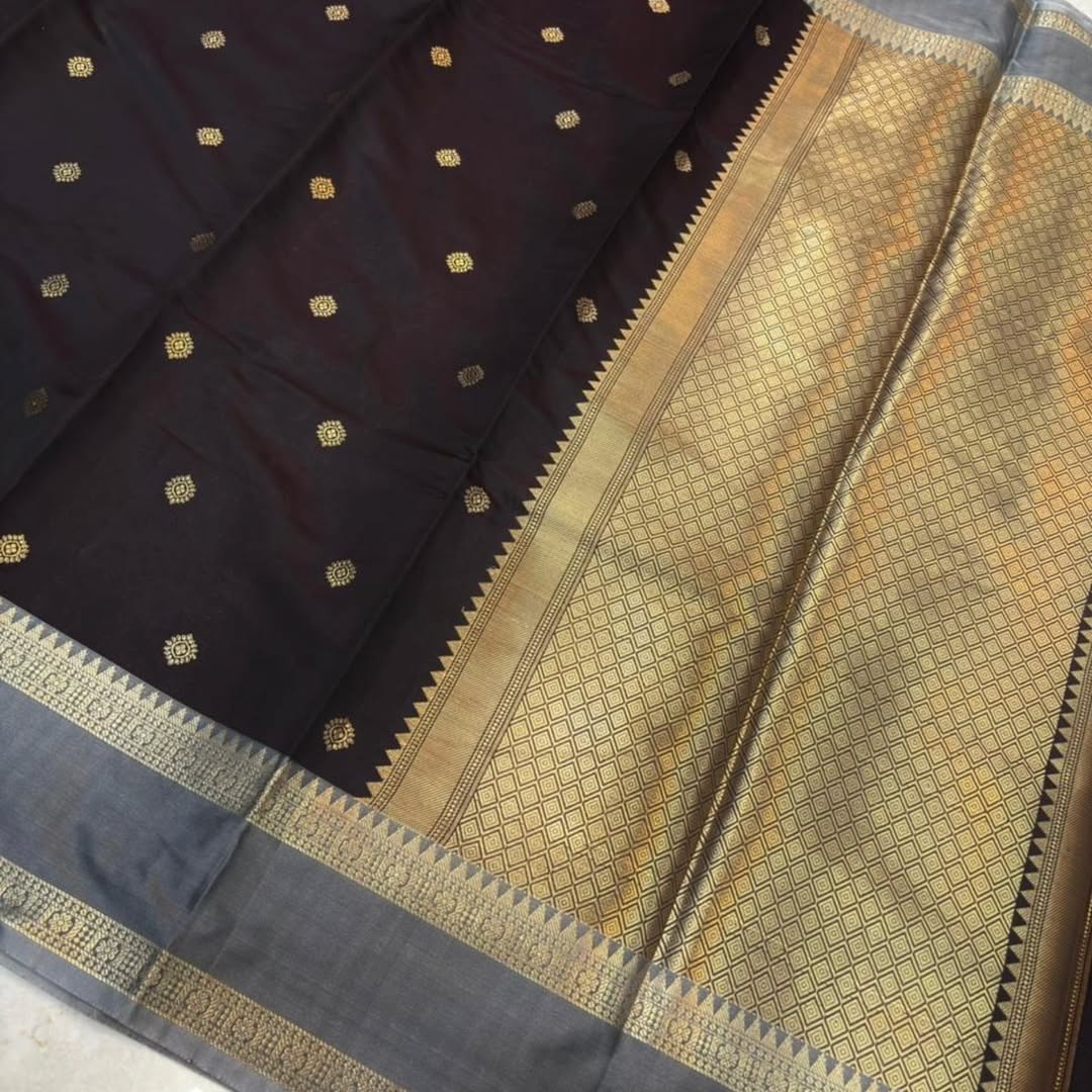 Banarasi Semi Katan Semi Silk Saree