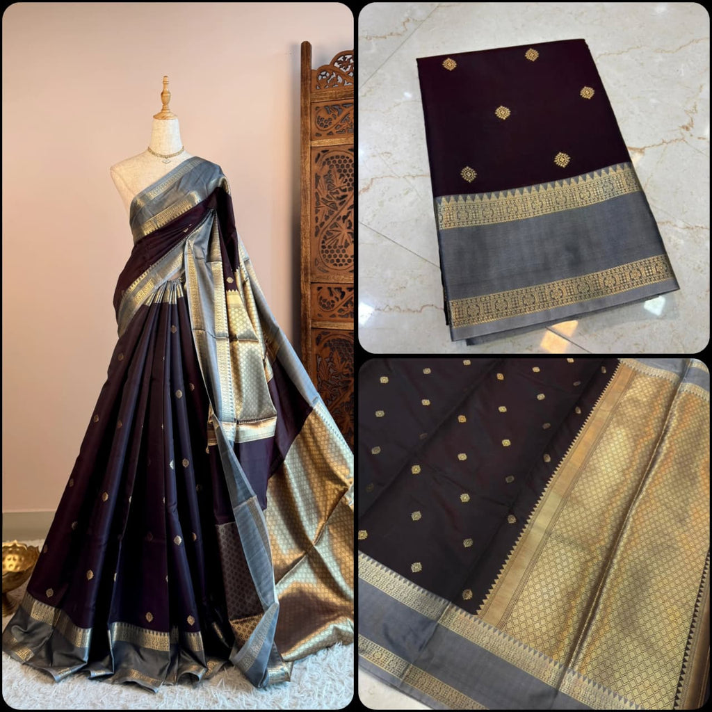 Banarasi Semi Katan Semi Silk Saree