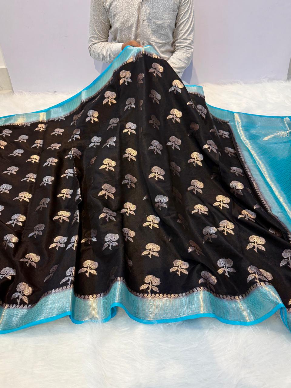Semi Katan Soft Silk Banarasi Saree