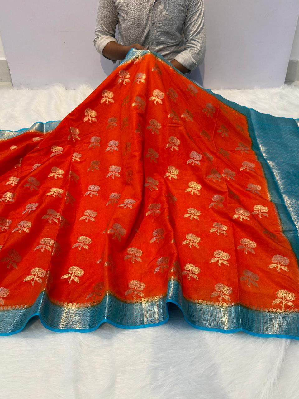 Semi Katan Soft Silk Banarasi Saree