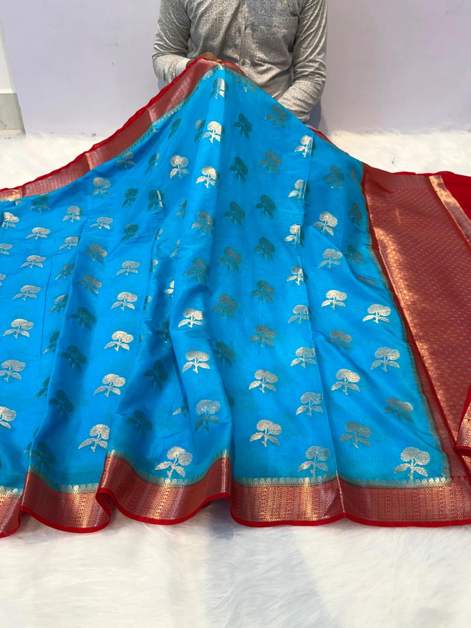 Semi Katan Soft Silk Banarasi Saree