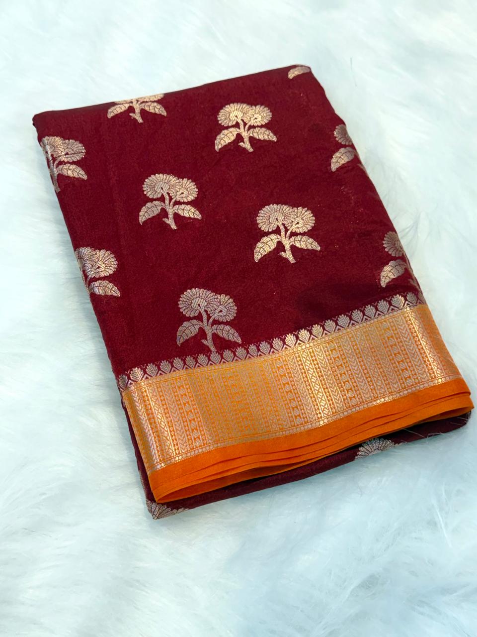 Semi Katan Soft Silk Banarasi Saree