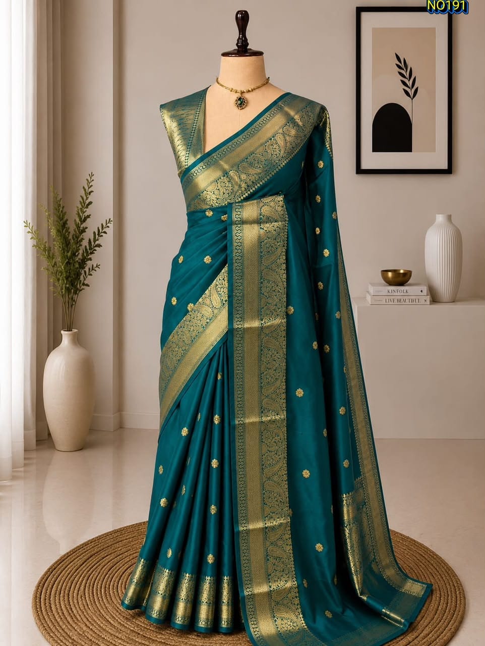 Banarasi Semi Katan Semi Silk Saree