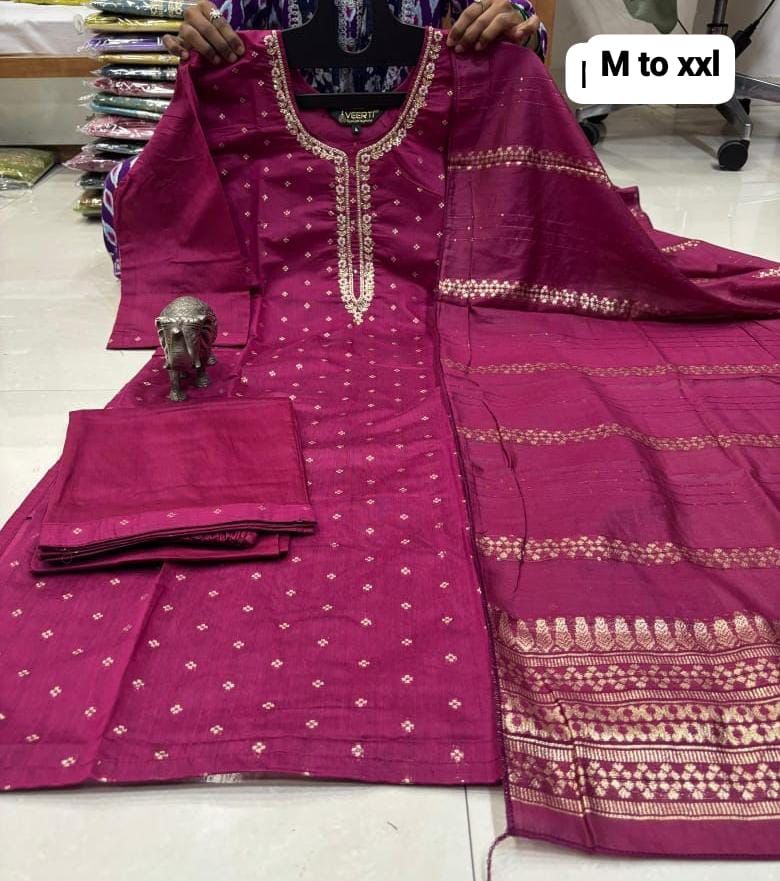 Banarasi Silk Kurti Set