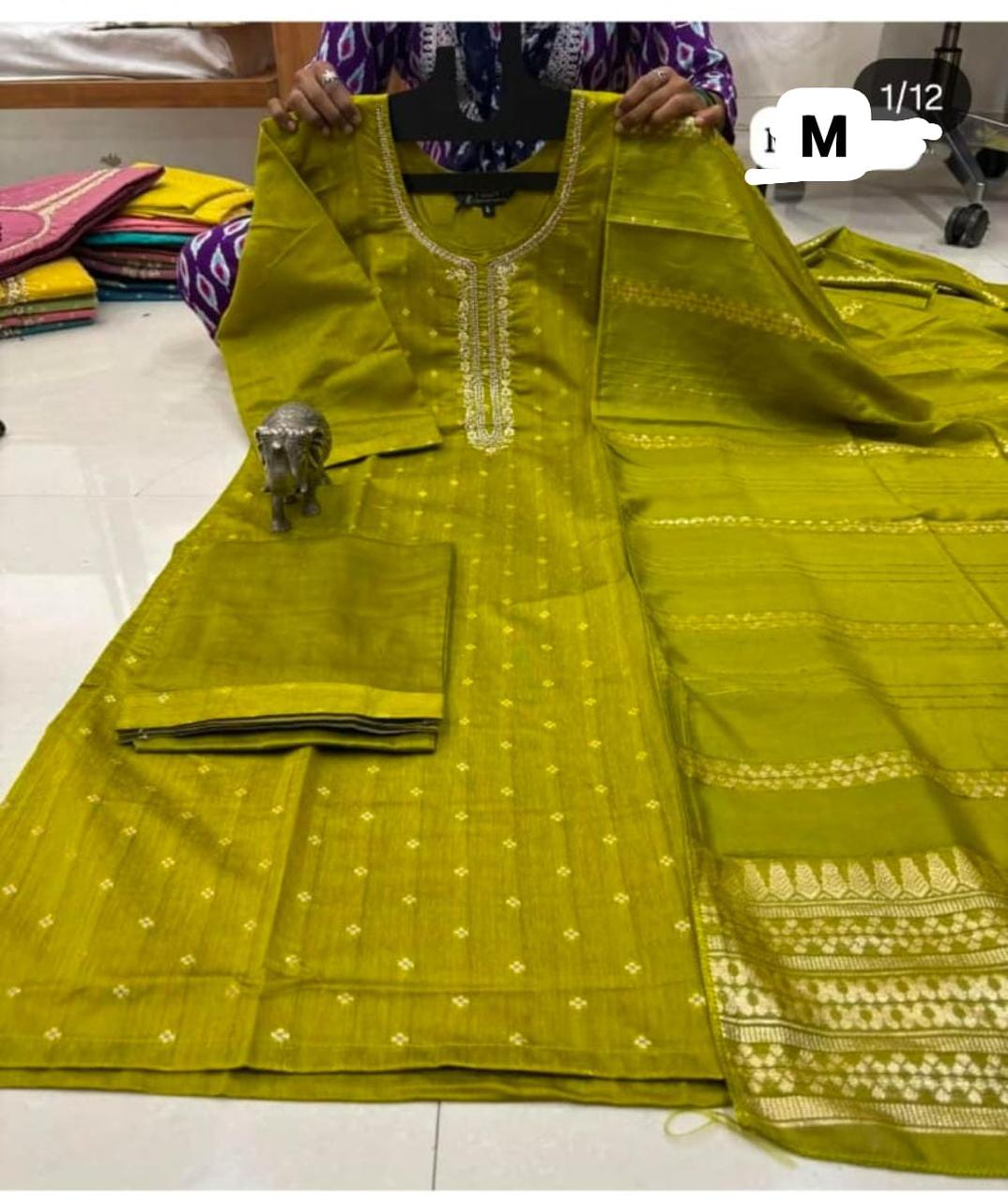 Banarasi Silk Kurti Set