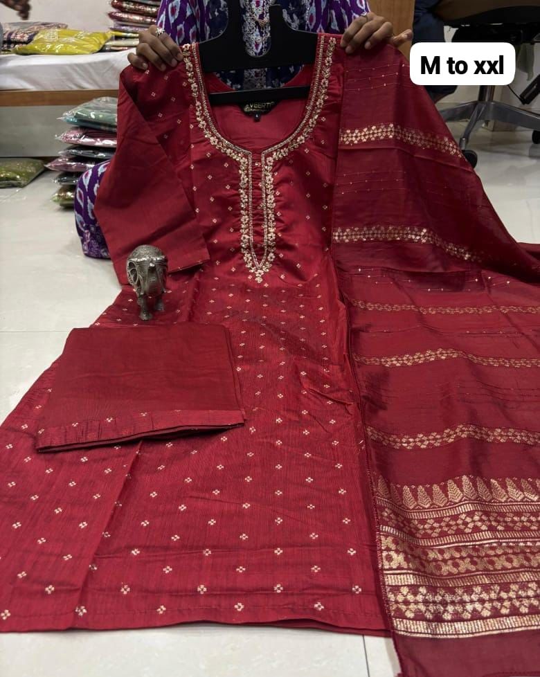 Banarasi Silk Kurti Set