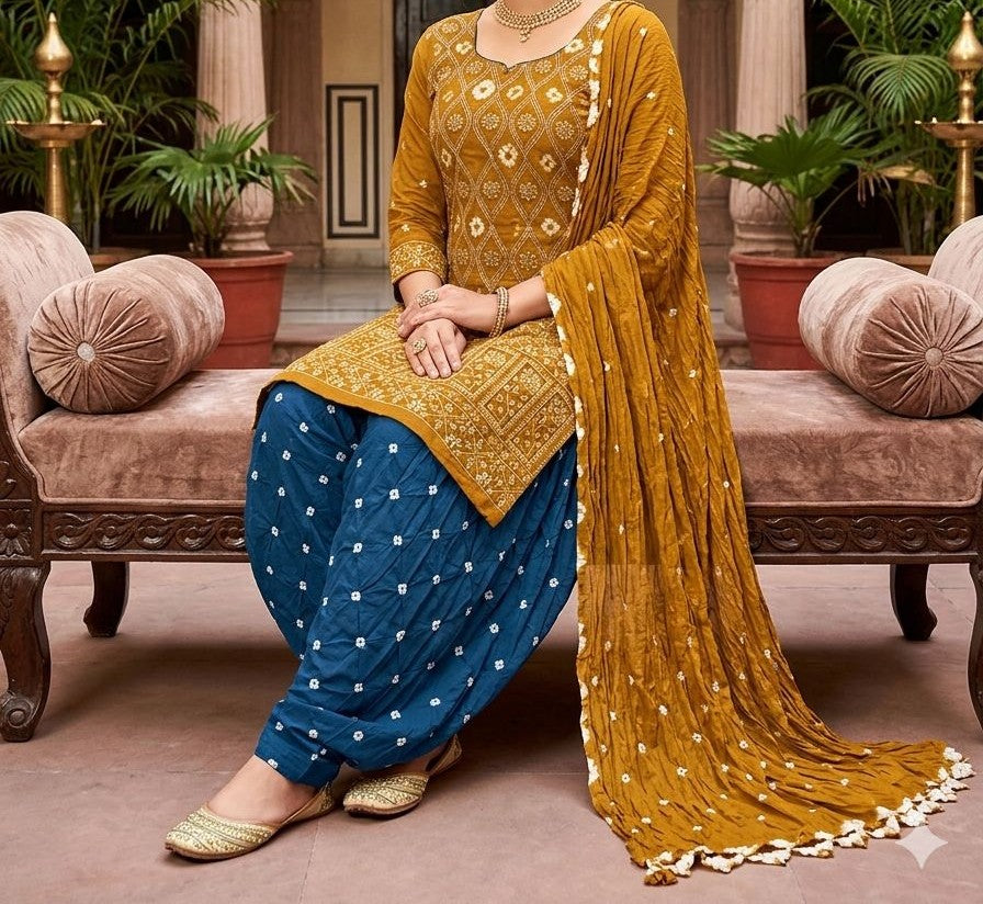 Bandhani Special Dress Material Set