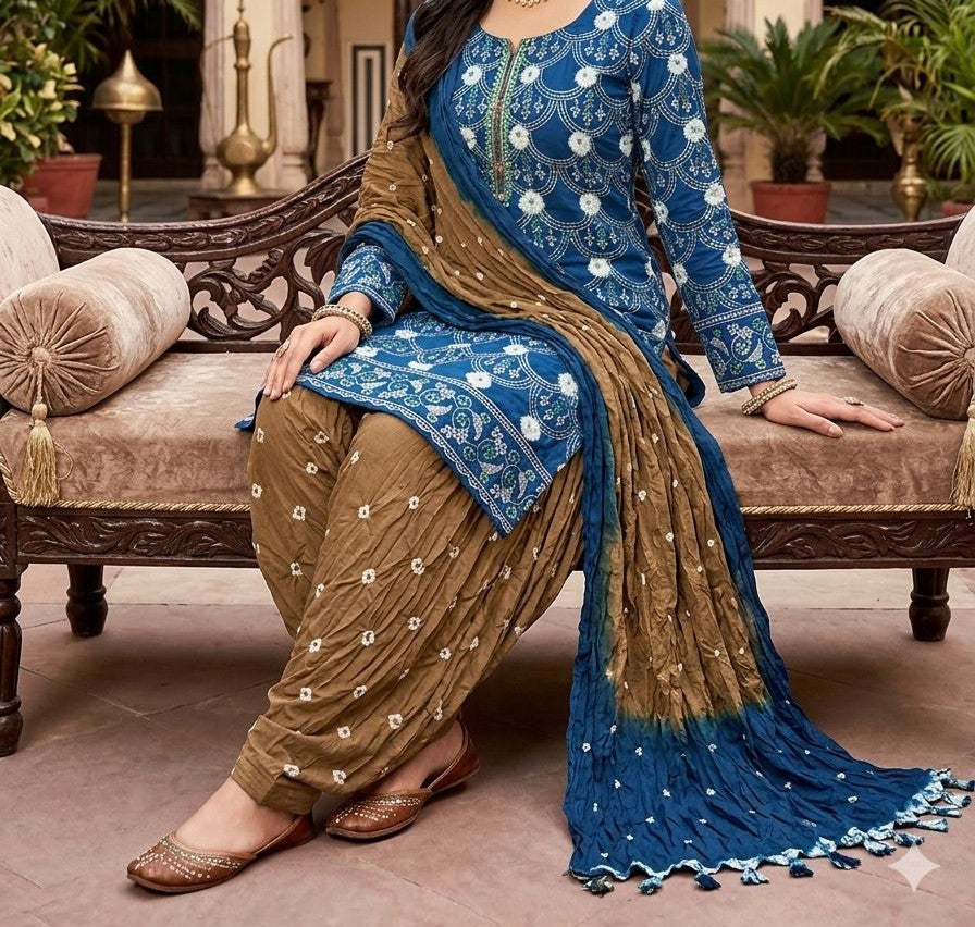Bandhani Special Dress Material Set