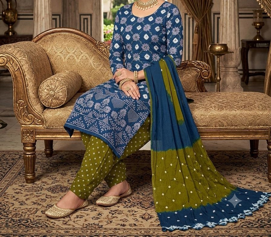 Bandhani Special Dress Material Set