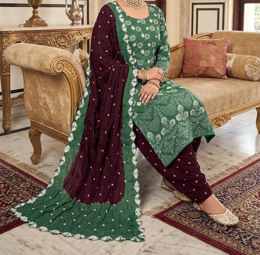 Bandhani Special Dress Material Set