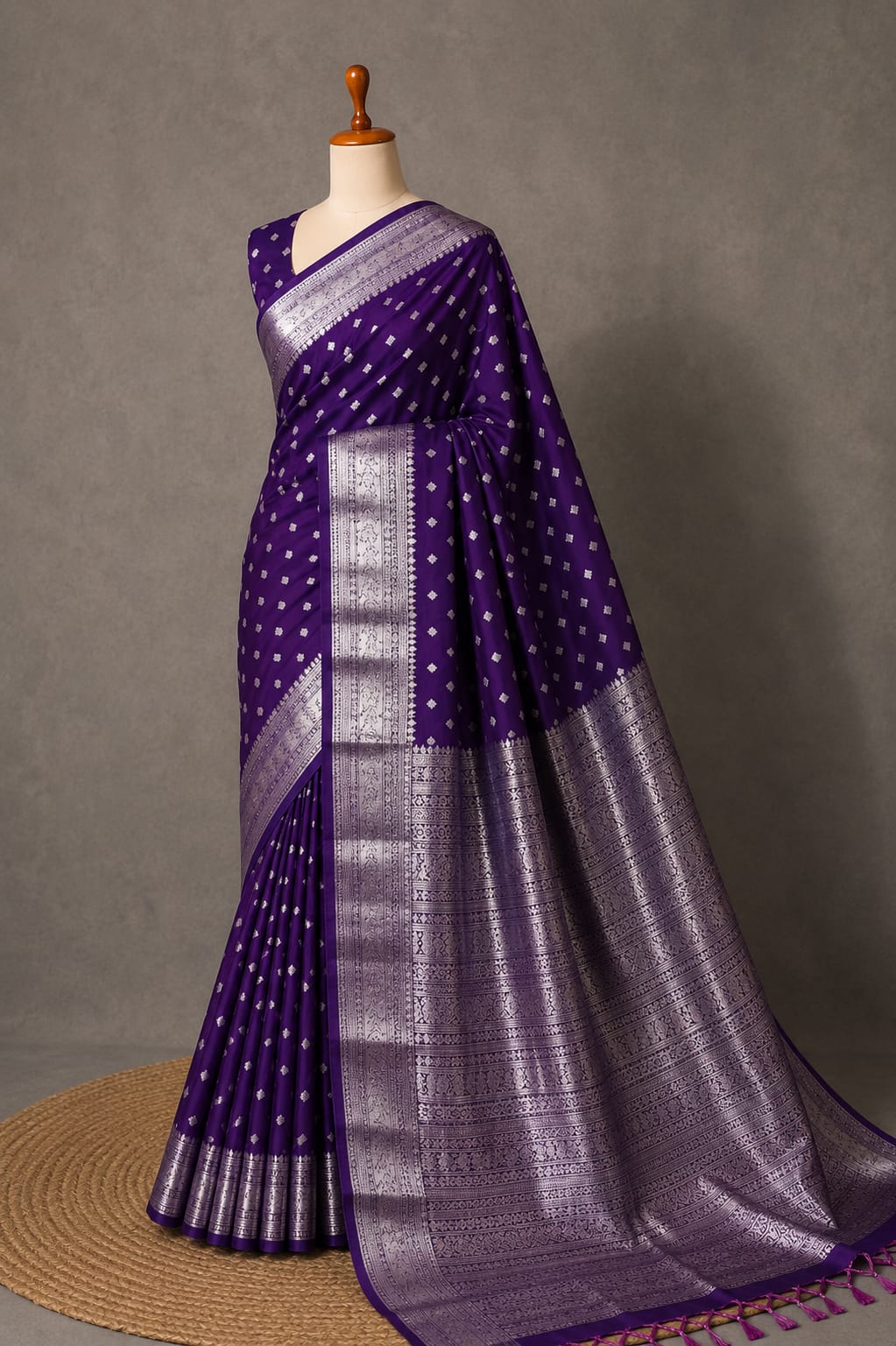 Fancy Soft Silk Bhutta Saree
