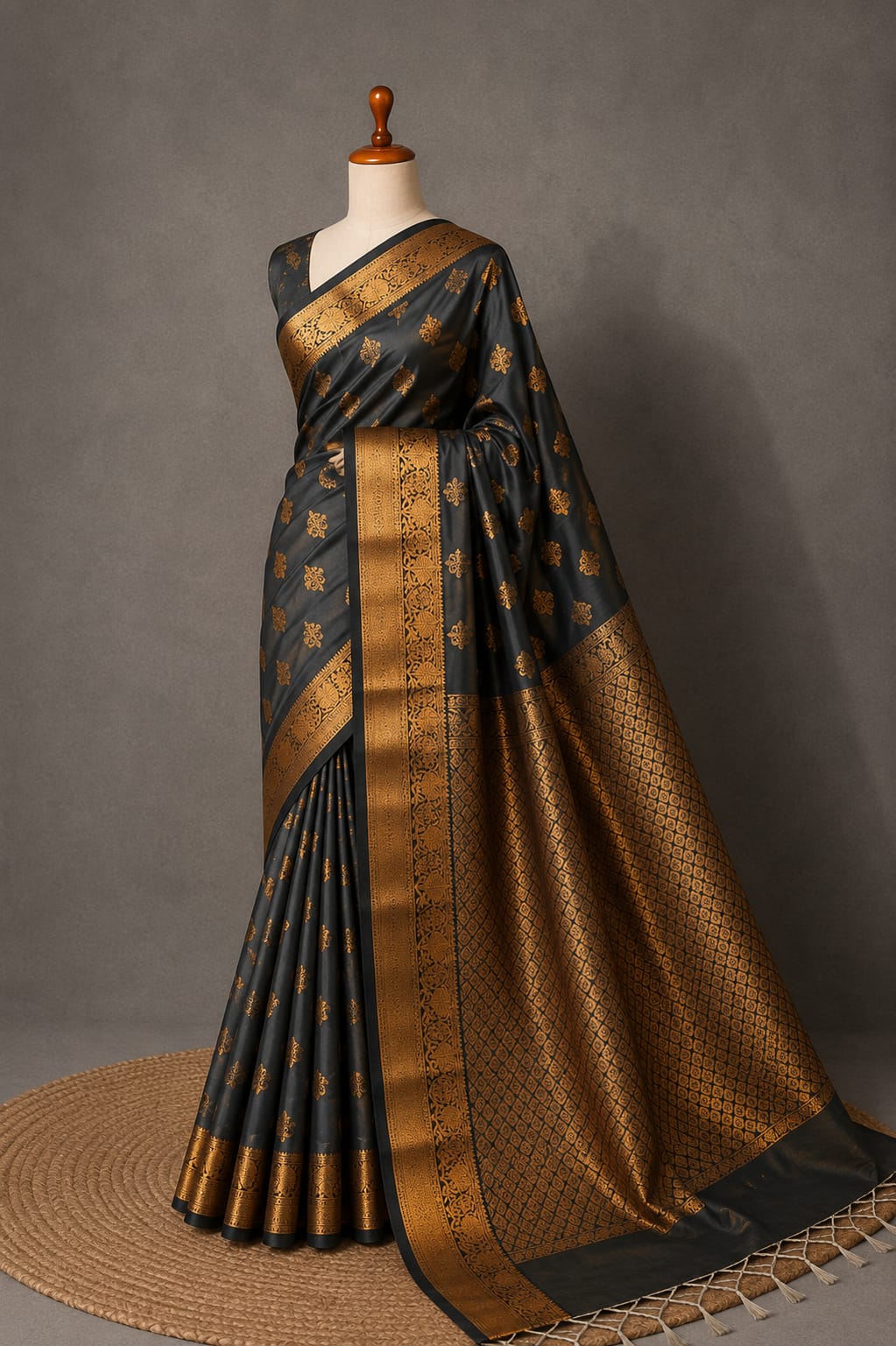 Fancy Soft Silk Bhutta Saree