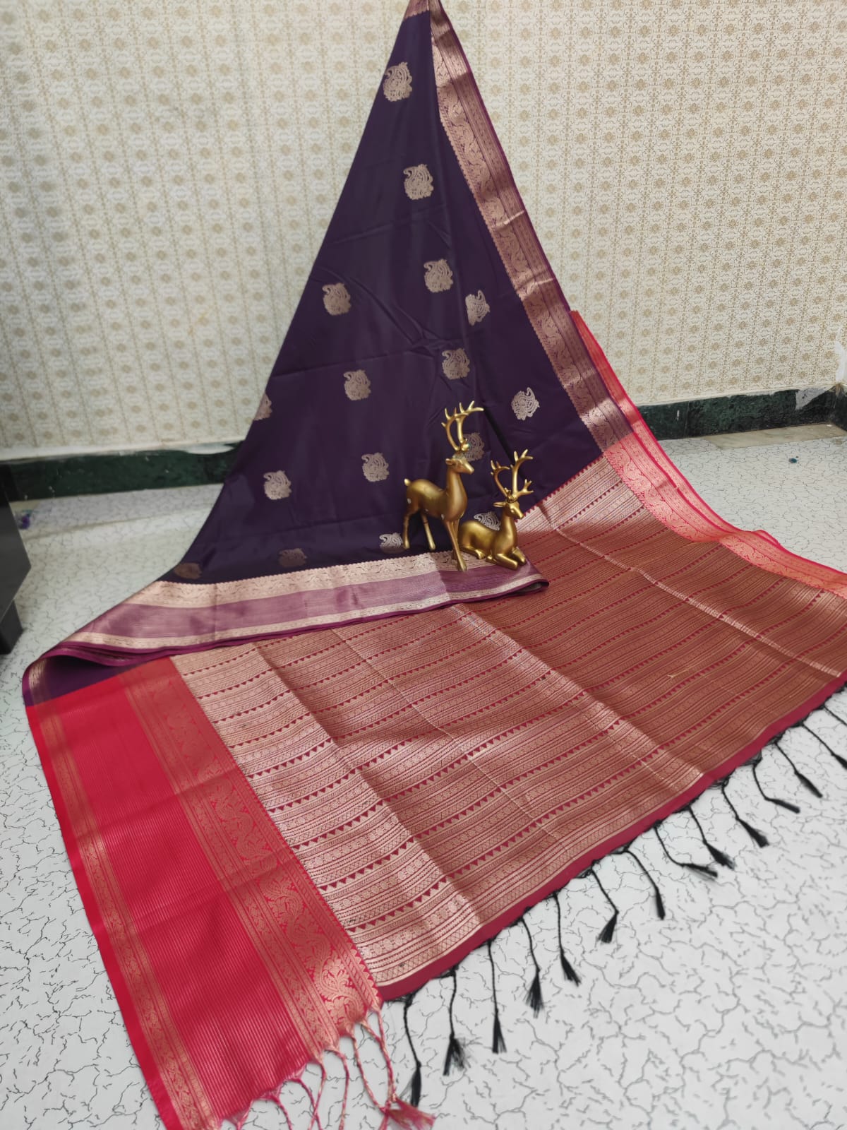 Fancy Soft Silk Bhutta Saree
