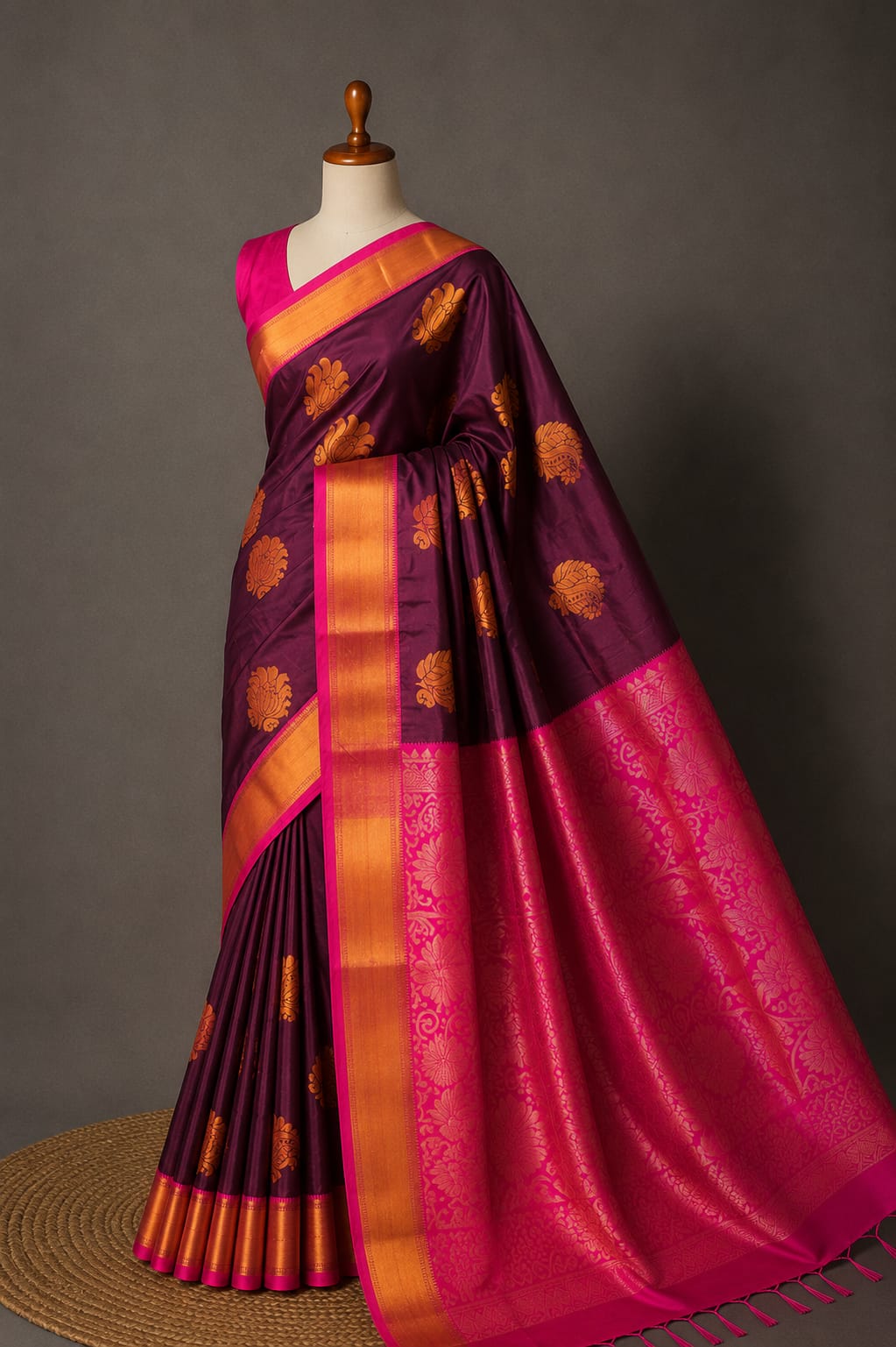 Fancy Soft Silk Bhutta Saree