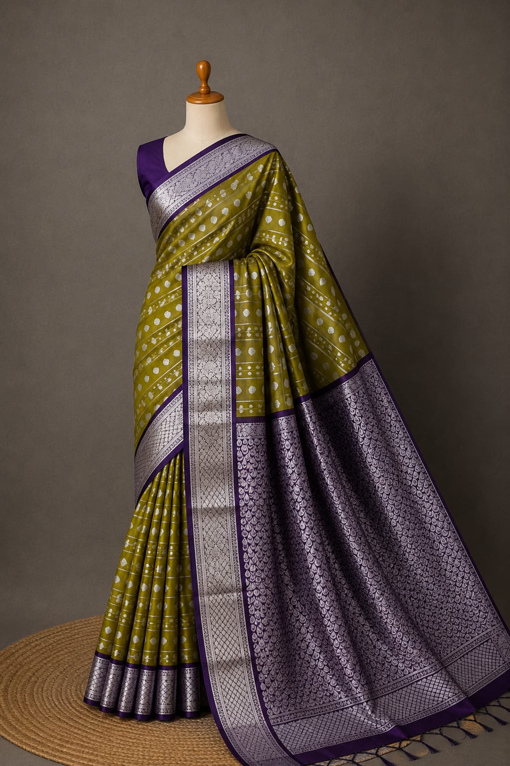 Fancy Soft Silk Bhutta Saree