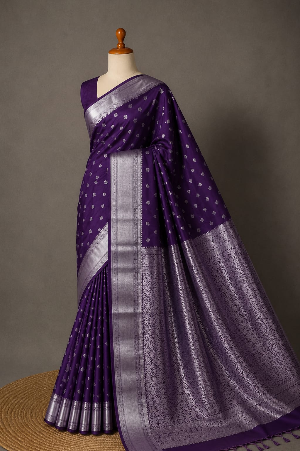 Fancy Soft Silk Bhutta Saree