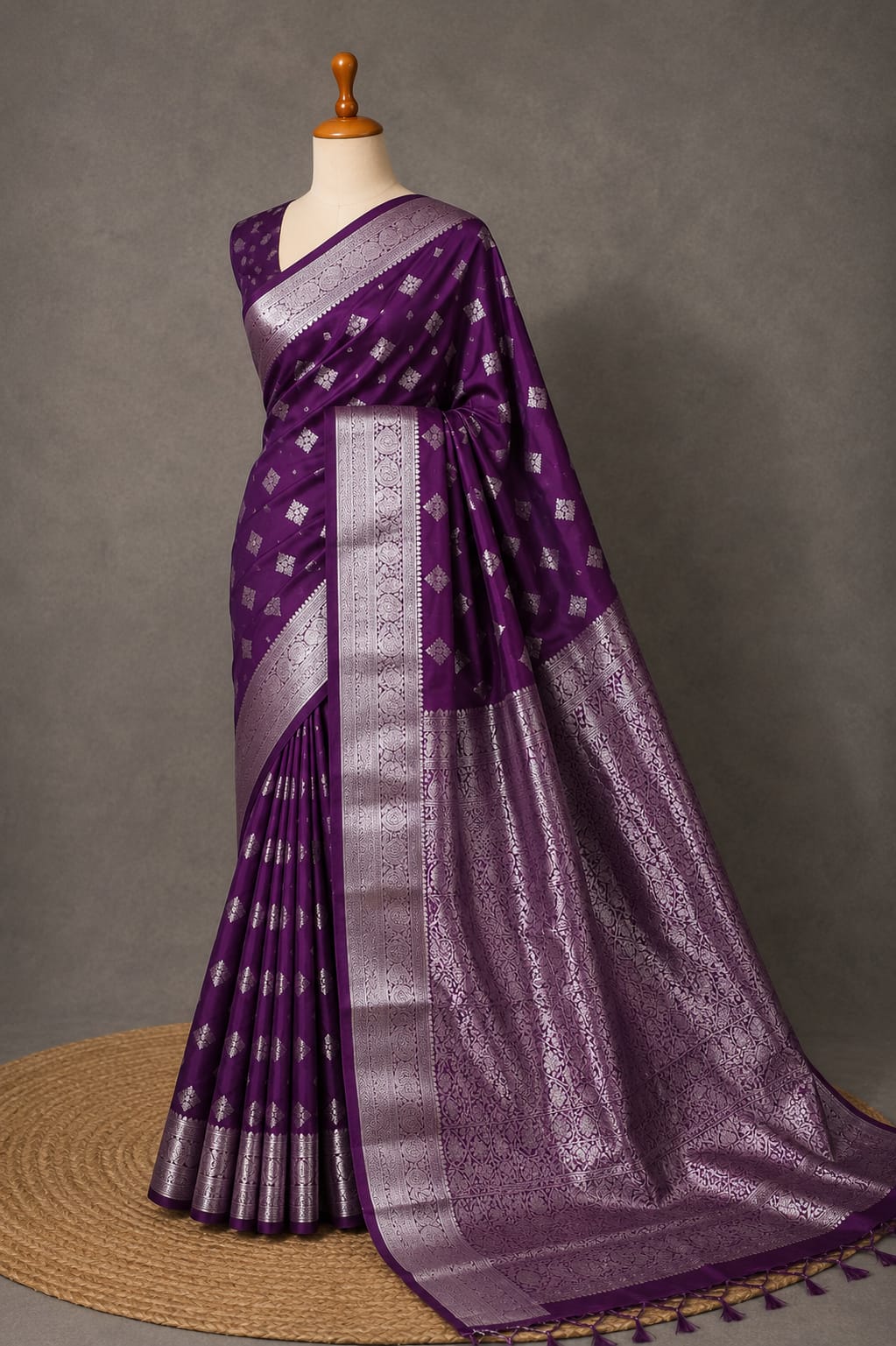 Fancy Soft Silk Bhutta Saree