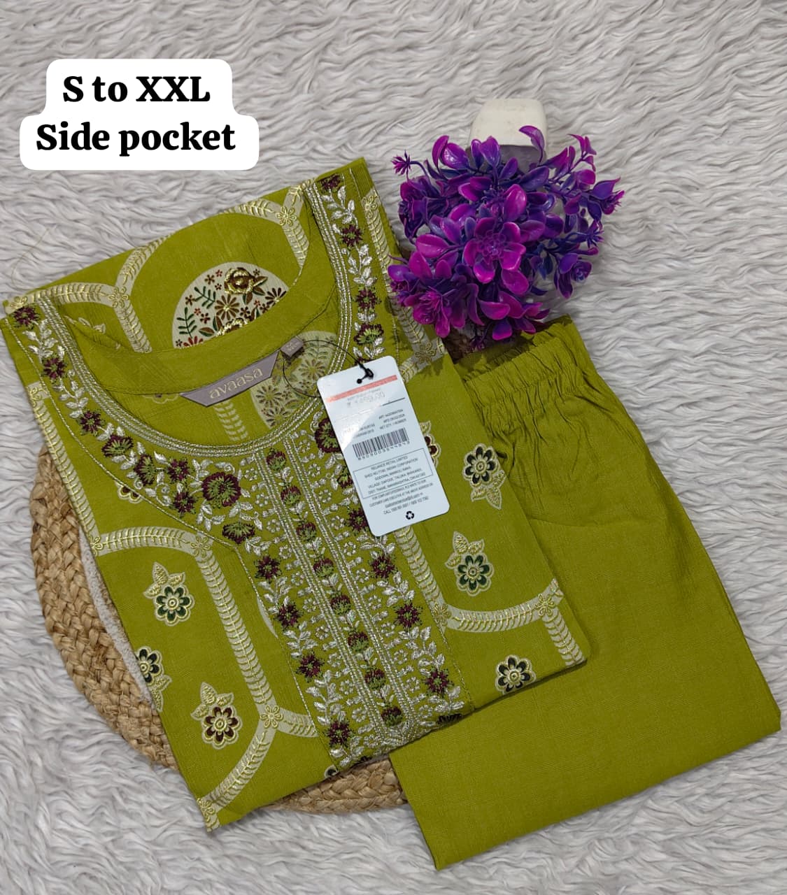 Branded Kurti with Pant Set