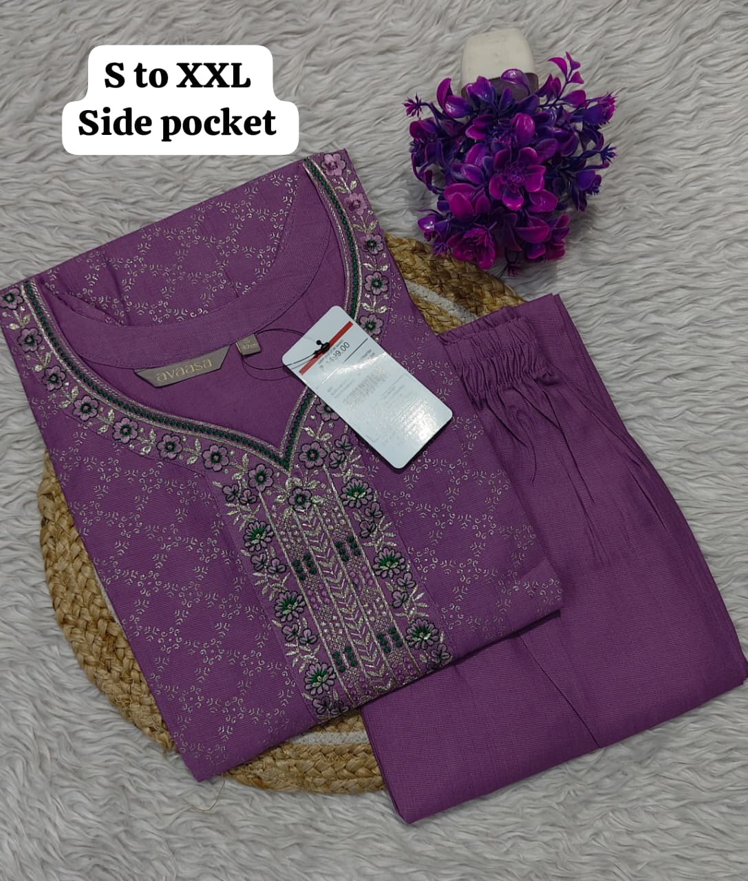 Branded Kurti with Pant Set