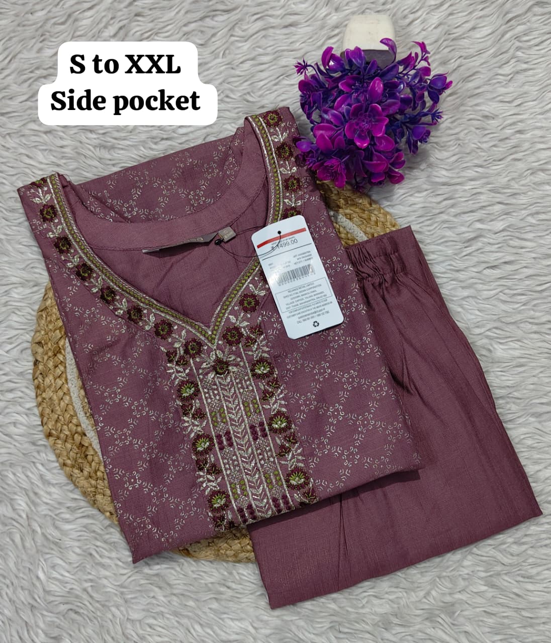 Branded Kurti with Pant Set