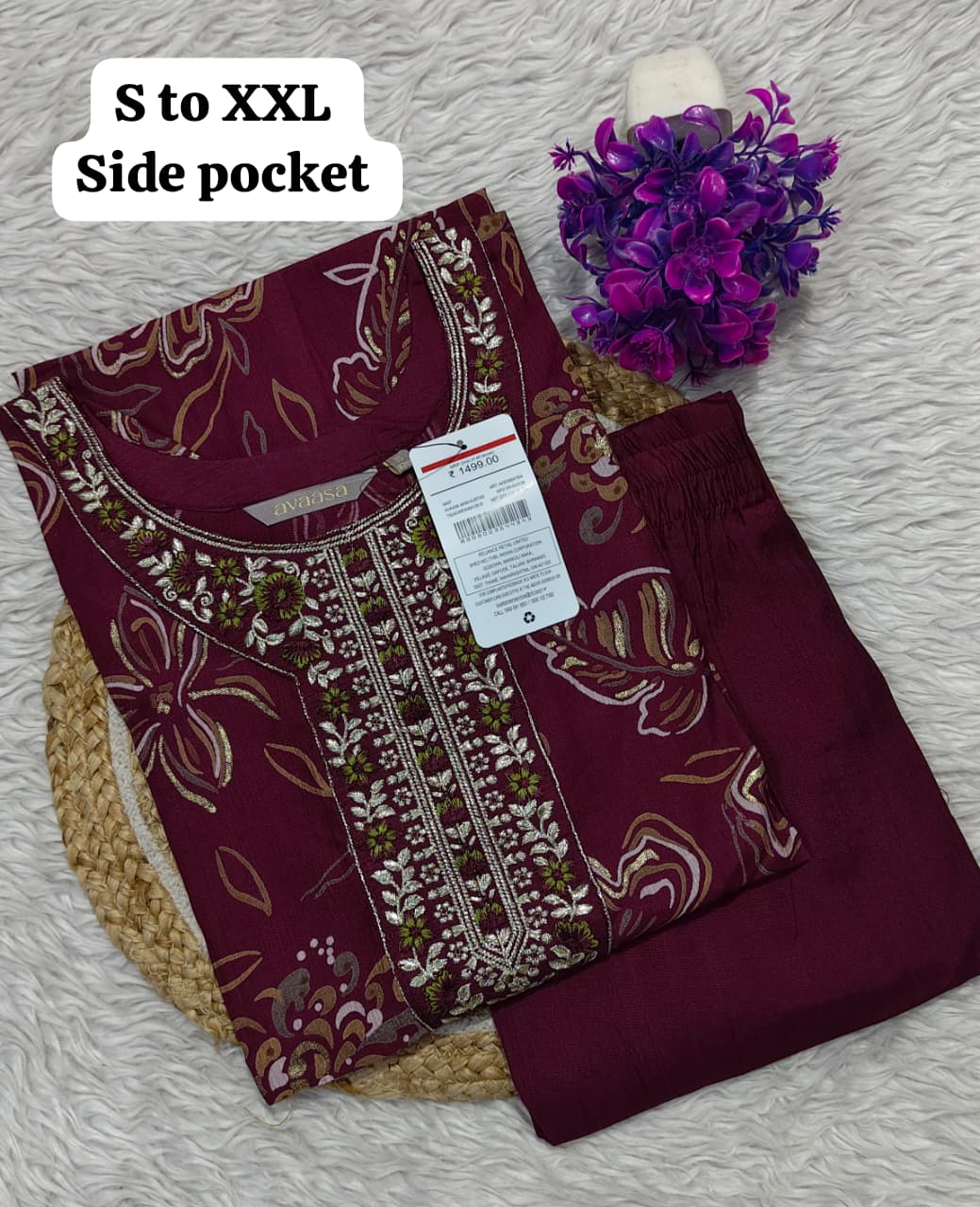 Branded Kurti with Pant Set