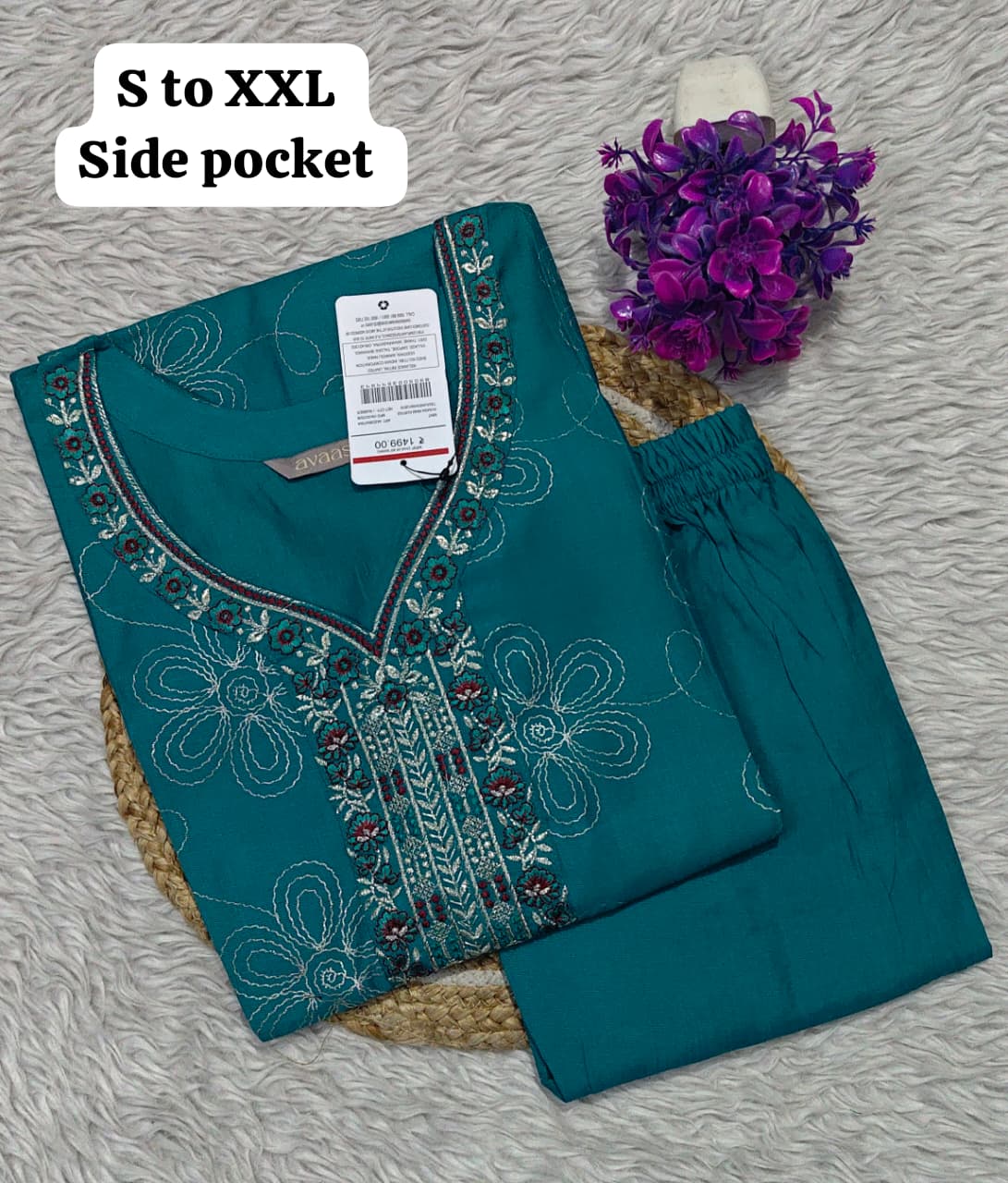 Branded Kurti with Pant Set