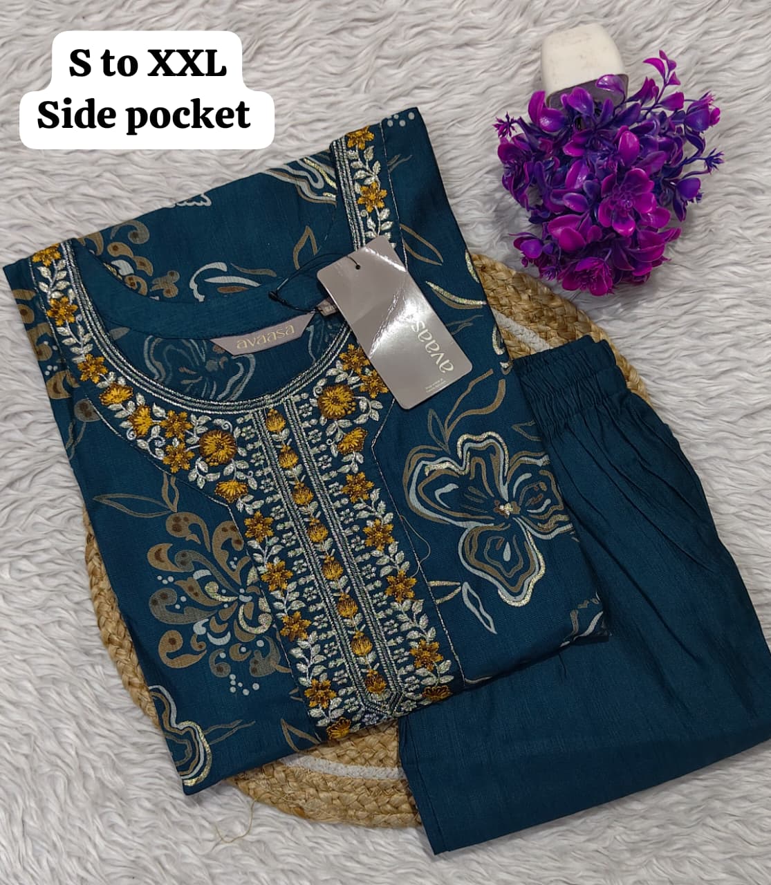 Branded Kurti with Pant Set