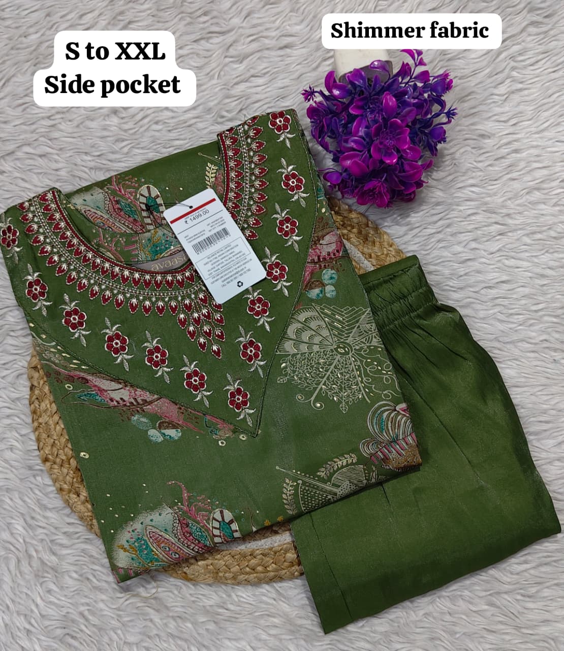 Branded Kurti with Pant Set