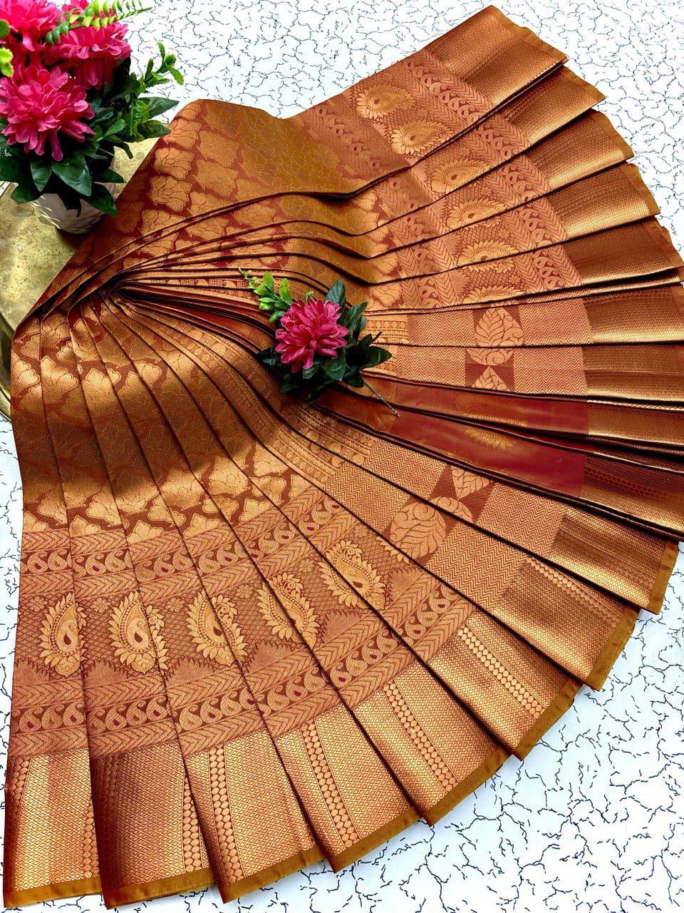 Samuthrika/vasthrakala style Bridal Silk Saree