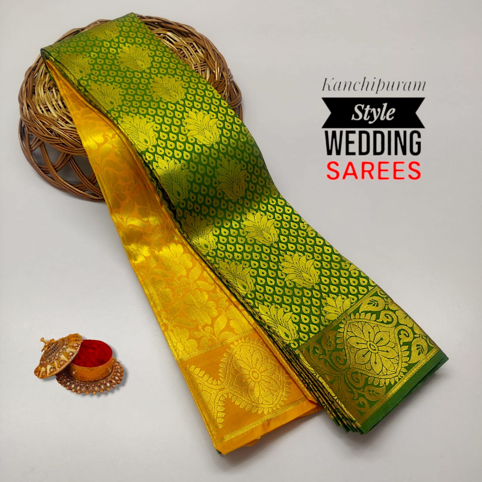 Kancheepuram Bridal Semi Silk Saree