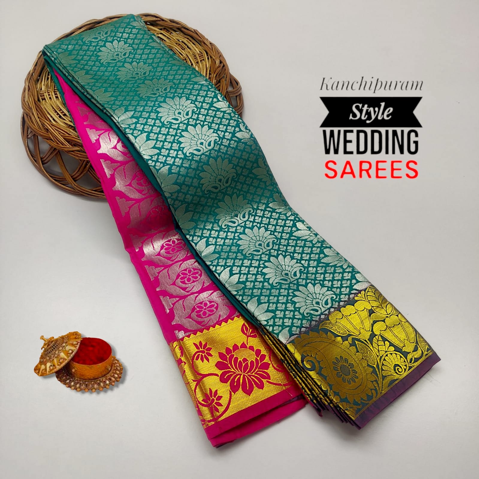 Kancheepuram Bridal Semi Silk Saree