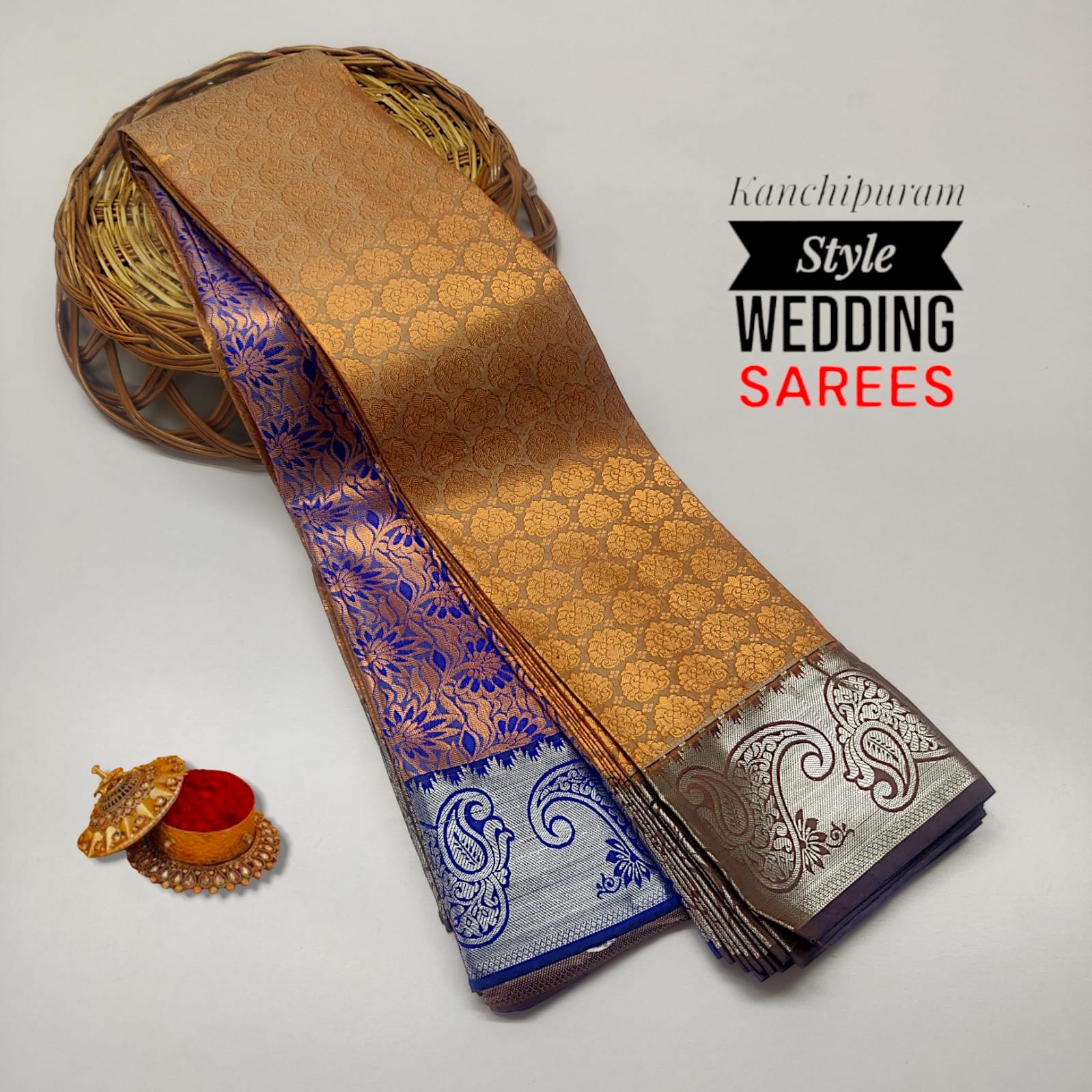 Kancheepuram Bridal Semi Silk Saree