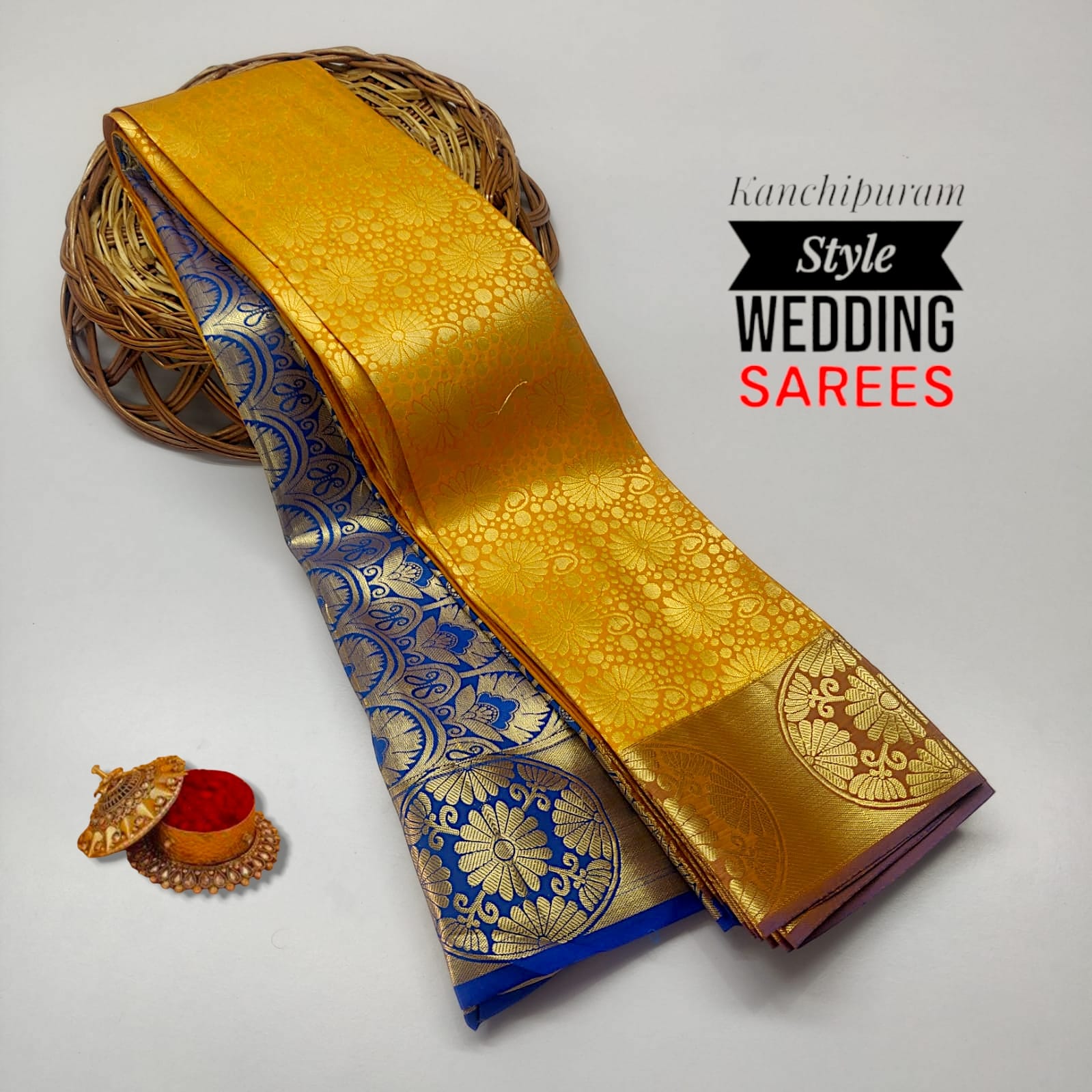 Kancheepuram Bridal Semi Silk Saree